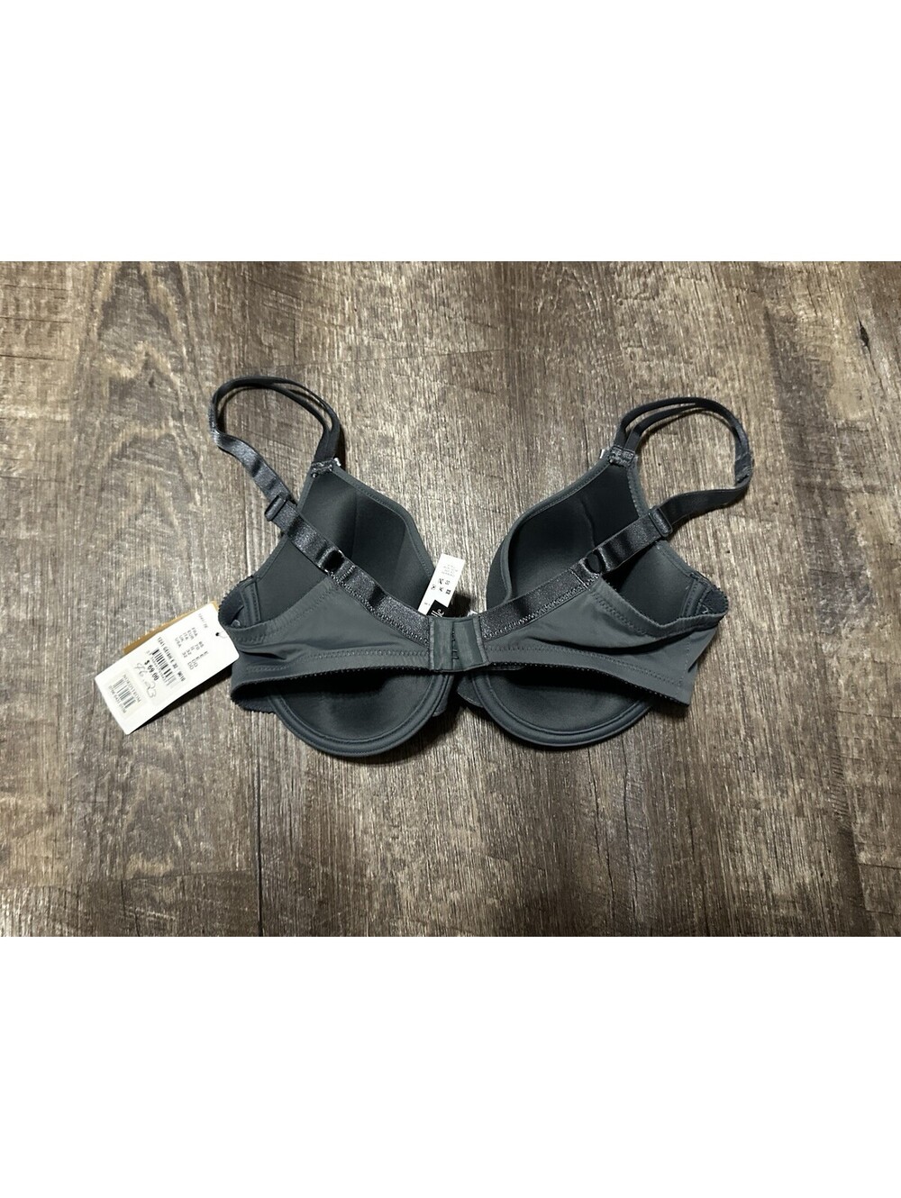 NEW with Tags Chantelle 32DD CS10065 Memory Foam T-Shirt Bra Dark Gray Nordstrom - Picture 4 of 7
